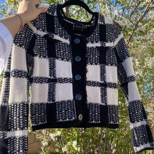 Black and White Classic Cardigan